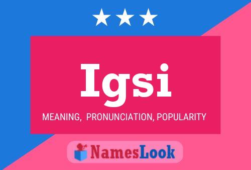 ملصق اسم Igsi