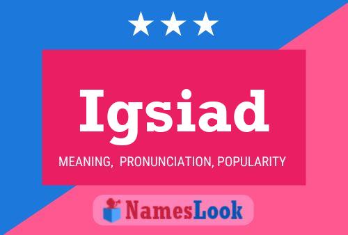 ملصق اسم Igsiad