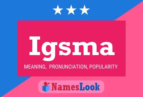 ملصق اسم Igsma