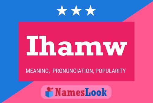 ملصق اسم Ihamw