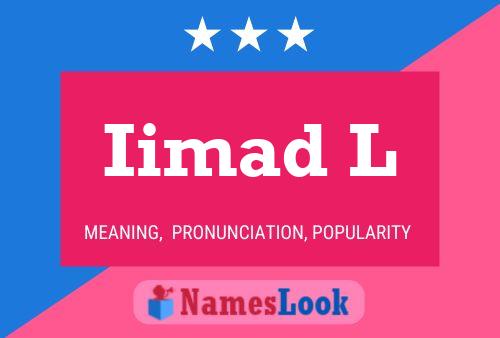 ملصق اسم Iimad L