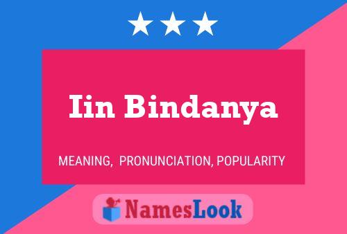 ملصق اسم Iin Bindanya