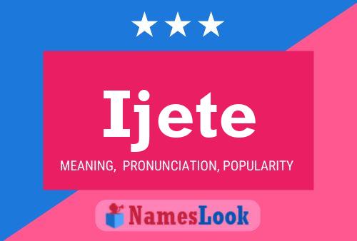 ملصق اسم Ijete