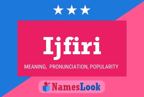 ملصق اسم Ijfiri