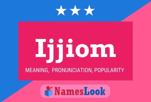 ملصق اسم Ijjiom