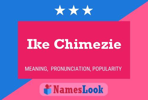 ملصق اسم Ike Chimezie