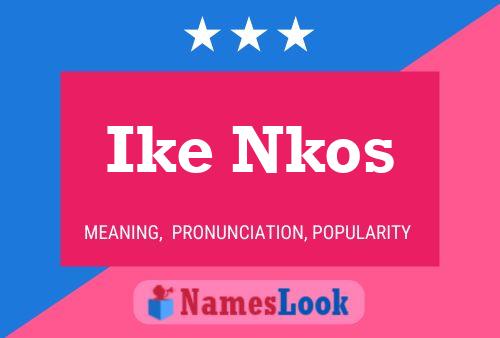 ملصق اسم Ike Nkos