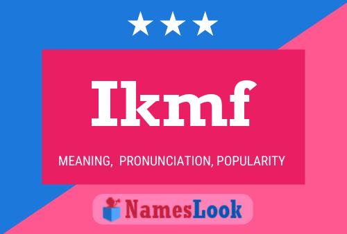 ملصق اسم Ikmf