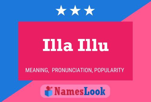 ملصق اسم Illa Illu