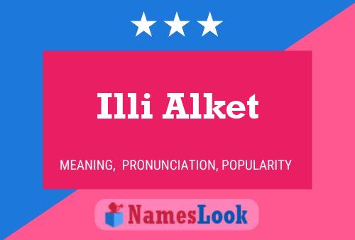 ملصق اسم Illi Alket