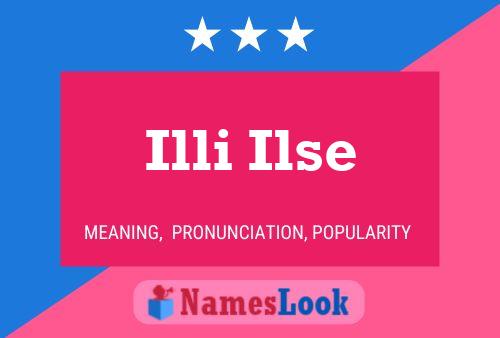 ملصق اسم Illi Ilse