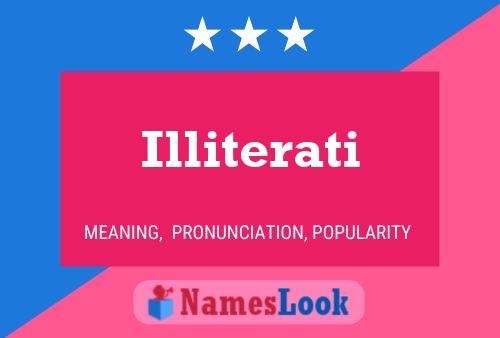 ملصق اسم Illiterati