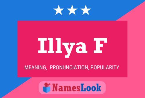 ملصق اسم Illya F