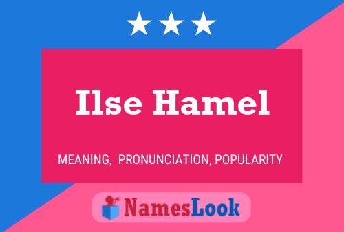 ملصق اسم Ilse Hamel