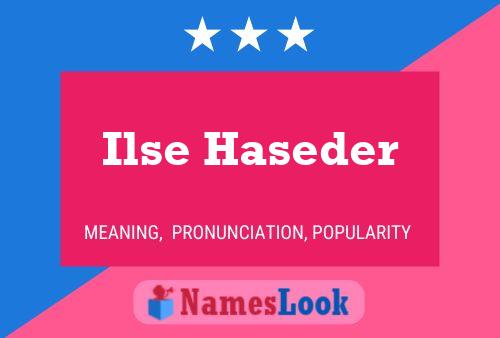 ملصق اسم Ilse Haseder