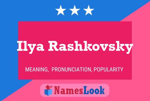 ملصق اسم Ilya Rashkovsky