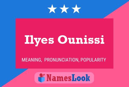 ملصق اسم Ilyes Ounissi