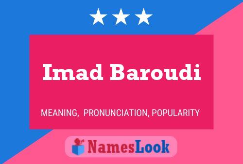 ملصق اسم Imad Baroudi