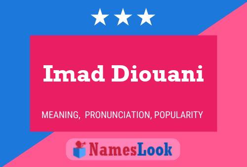 ملصق اسم Imad Diouani