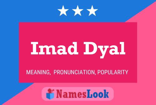 ملصق اسم Imad Dyal