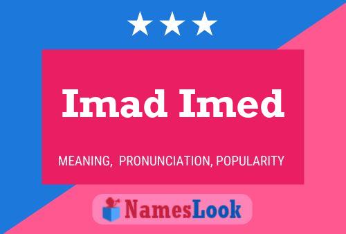 ملصق اسم Imad Imed