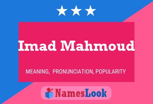 ملصق اسم Imad Mahmoud