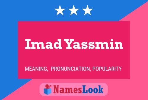 ملصق اسم Imad Yassmin