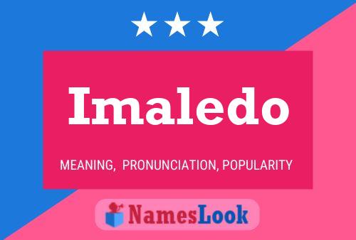 ملصق اسم Imaledo