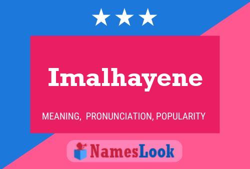 ملصق اسم Imalhayene