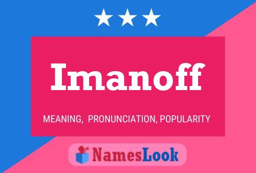 ملصق اسم Imanoff