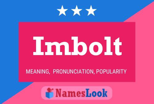 ملصق اسم Imbolt