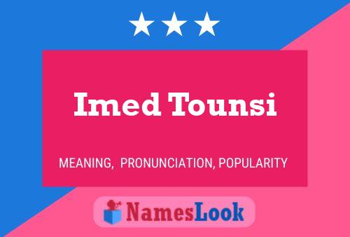 ملصق اسم Imed Tounsi