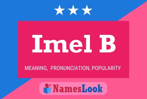 ملصق اسم Imel B