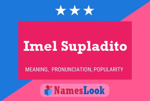 ملصق اسم Imel Supladito