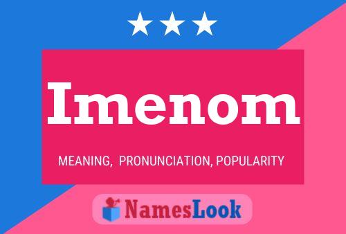 ملصق اسم Imenom