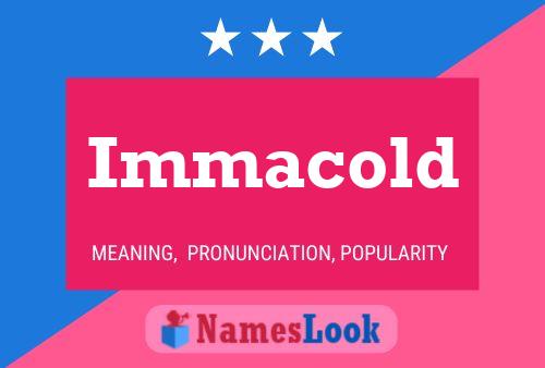 ملصق اسم Immacold