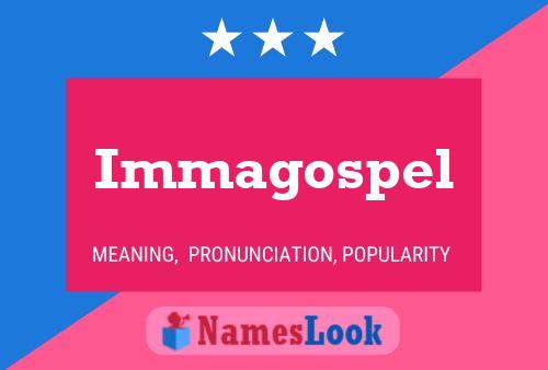 ملصق اسم Immagospel