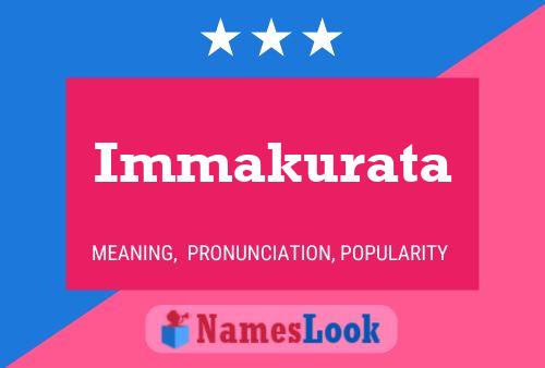 ملصق اسم Immakurata