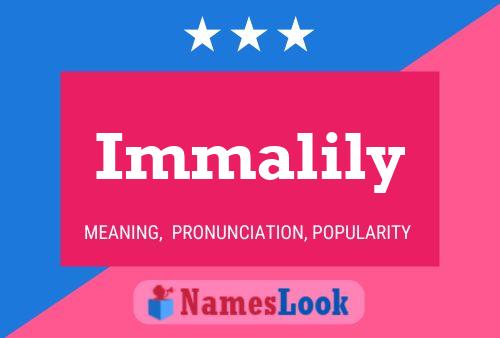 ملصق اسم Immalily