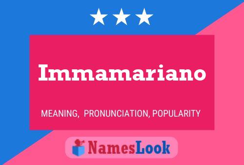 ملصق اسم Immamariano