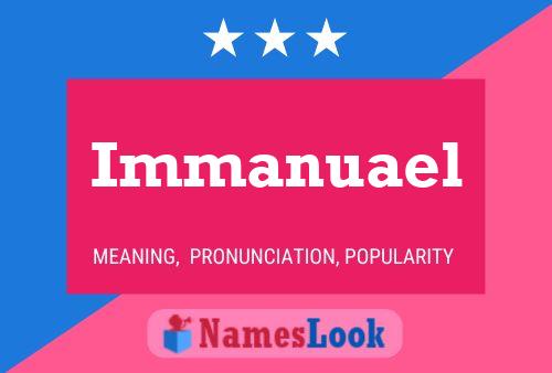 ملصق اسم Immanuael