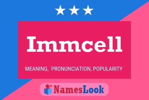 ملصق اسم Immcell