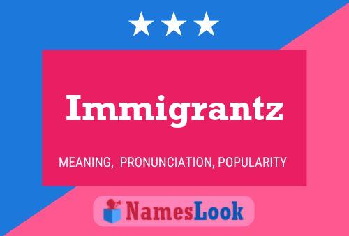 ملصق اسم Immigrantz