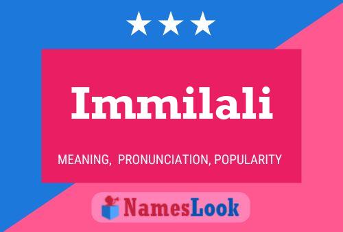 ملصق اسم Immilali