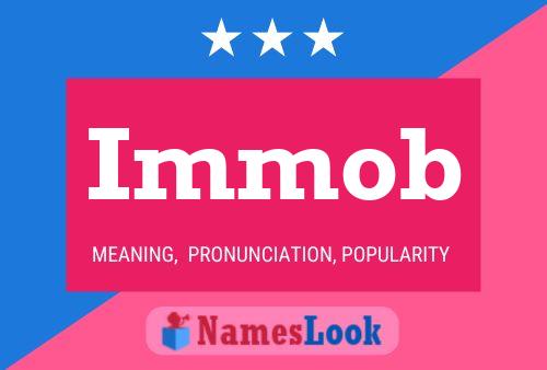 ملصق اسم Immob