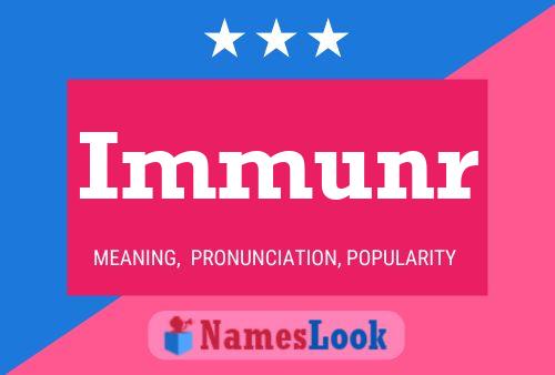 ملصق اسم Immunr