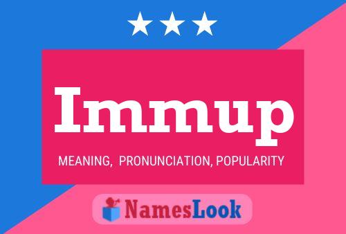 ملصق اسم Immup