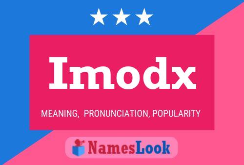 ملصق اسم Imodx