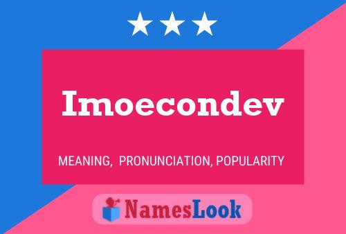 ملصق اسم Imoecondev