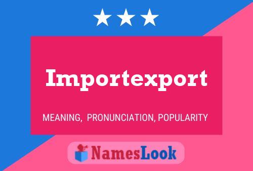 ملصق اسم Importexport